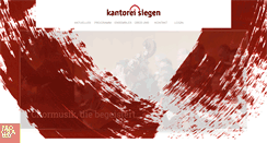 Desktop Screenshot of kantorei-siegen.de