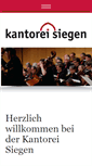 Mobile Screenshot of kantorei-siegen.de