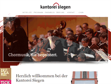 Tablet Screenshot of kantorei-siegen.de